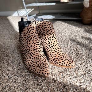 Animal Print Booties